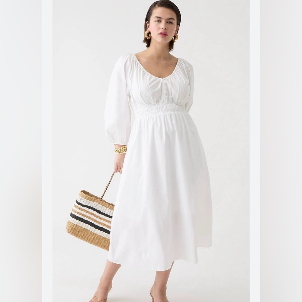 J. Crew White Maxi Dress